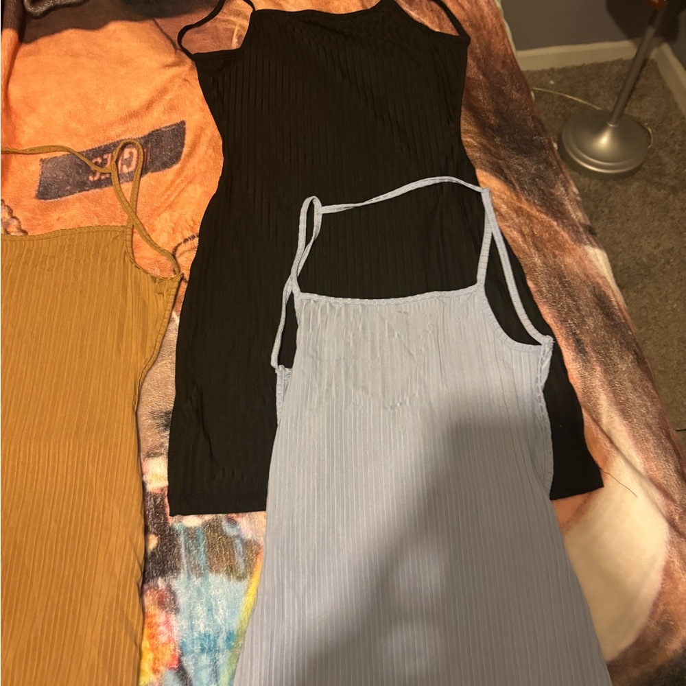 Black and Light Blue Sleeveless rompers